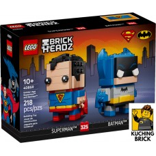 40859 BRICKHEADZ Golden Age Superman and Batman